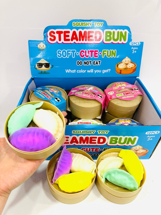 Mixed Color 3pc Flour Squishy Dumplings (10cm)