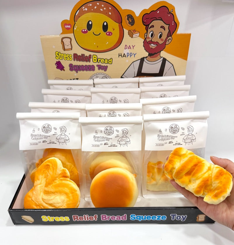 3 Assorted Soft Imitation Bread Squishy (Pack) Vol. 2
