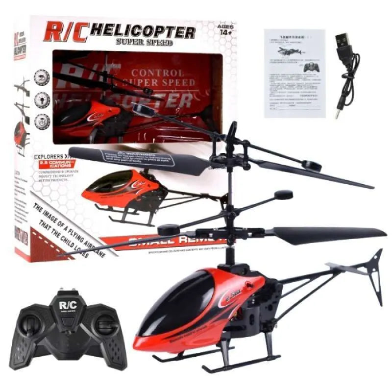 QF810 Mini RC Helicopter, 2.5-Channel with Gyro (Red/Yellow)