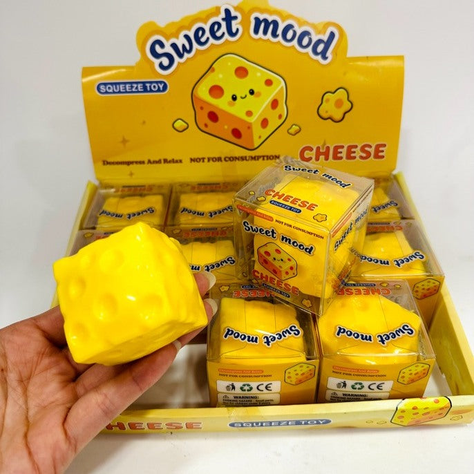 Cheese Cube Noise Crunchy Squishy