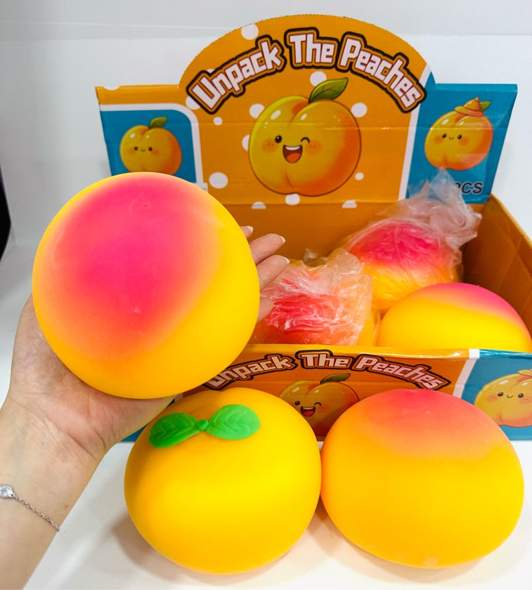 5" Peach Flour Jumbo Squishy