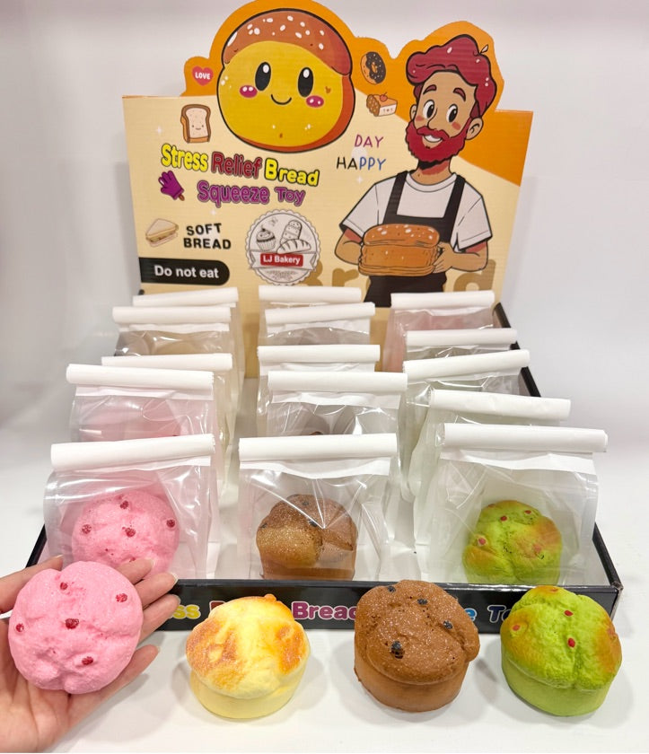 Soft Imitation Bread Muffins (4 Assorted)