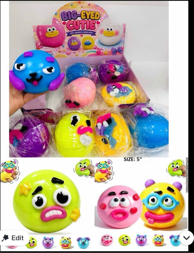 Emoji Super Soft Flour Jumbo Squishy - Big Eye Cutie