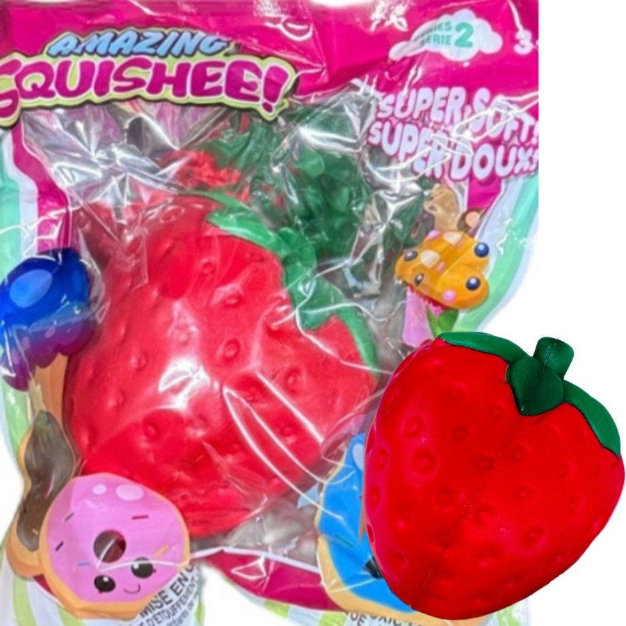 Amazing Squishee Strawberry! 4" x 4.5" – Slow Rise