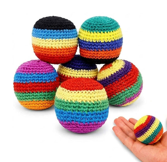 Crochet Hacky Sack Footbag – Hand Knit
